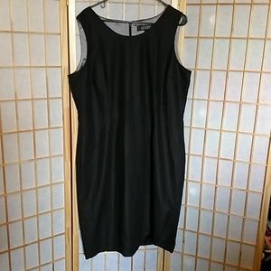 Kasper Black Sleeveless Dress Size 18